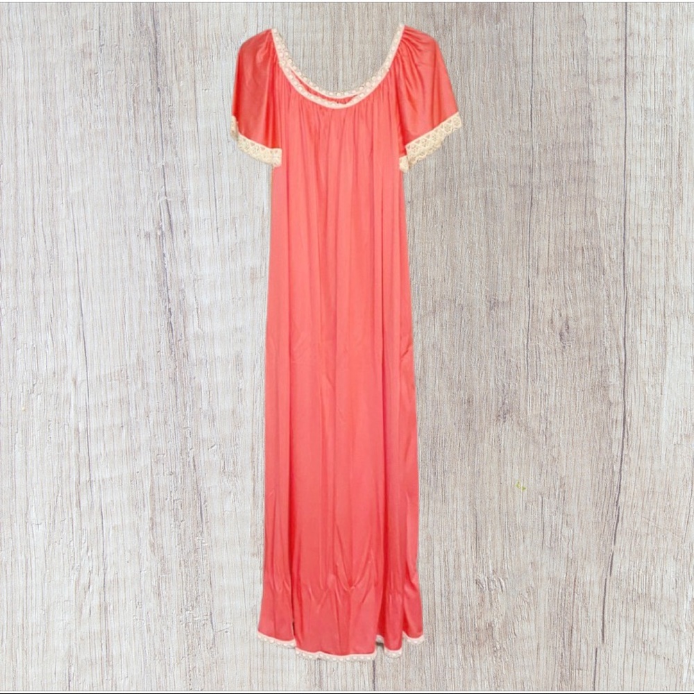 Vintage Silky Nightgown Pink